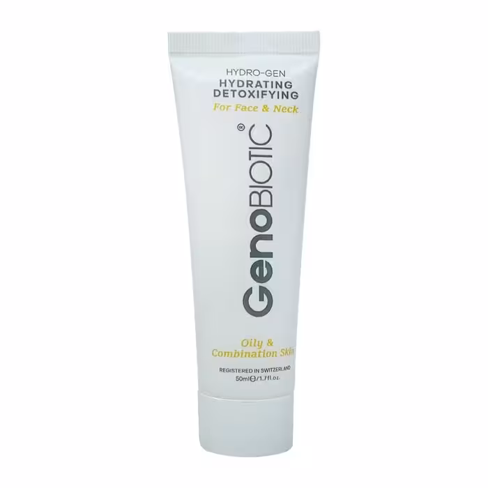 ژنوبایوتیک کرم رطوبت رسان صورت و گردن مناسب پوست های چرب و مختلط