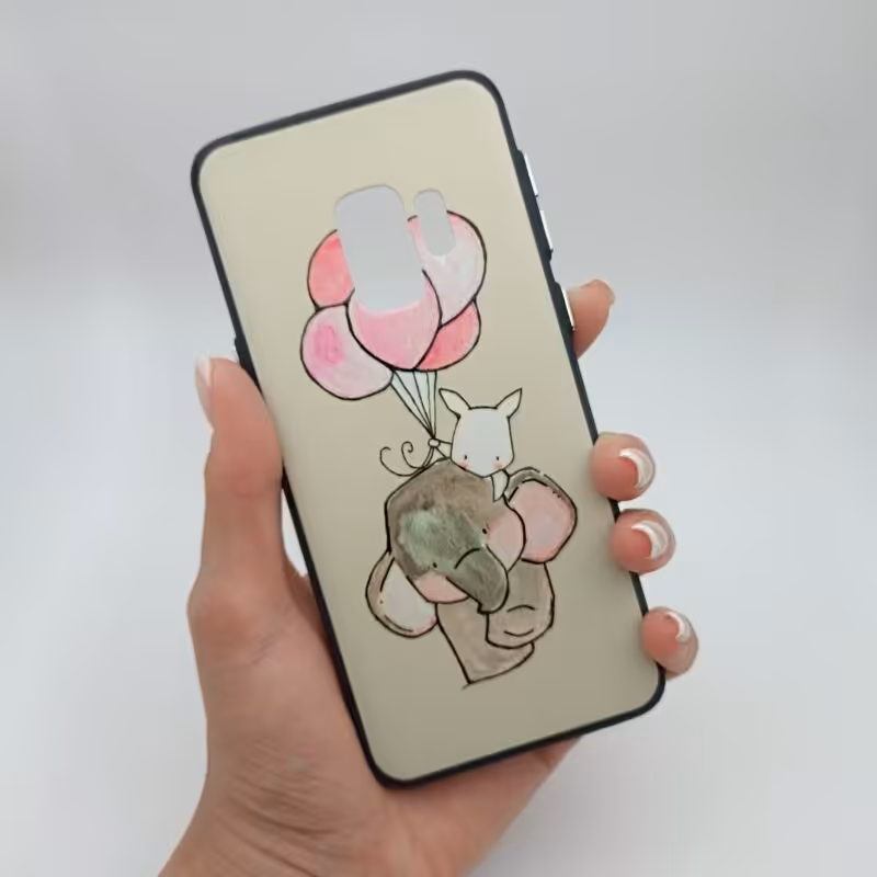 قاب گوشی Galaxy S9 سامسونگ طرح فیل و بادکنک کارتونی کد 22683