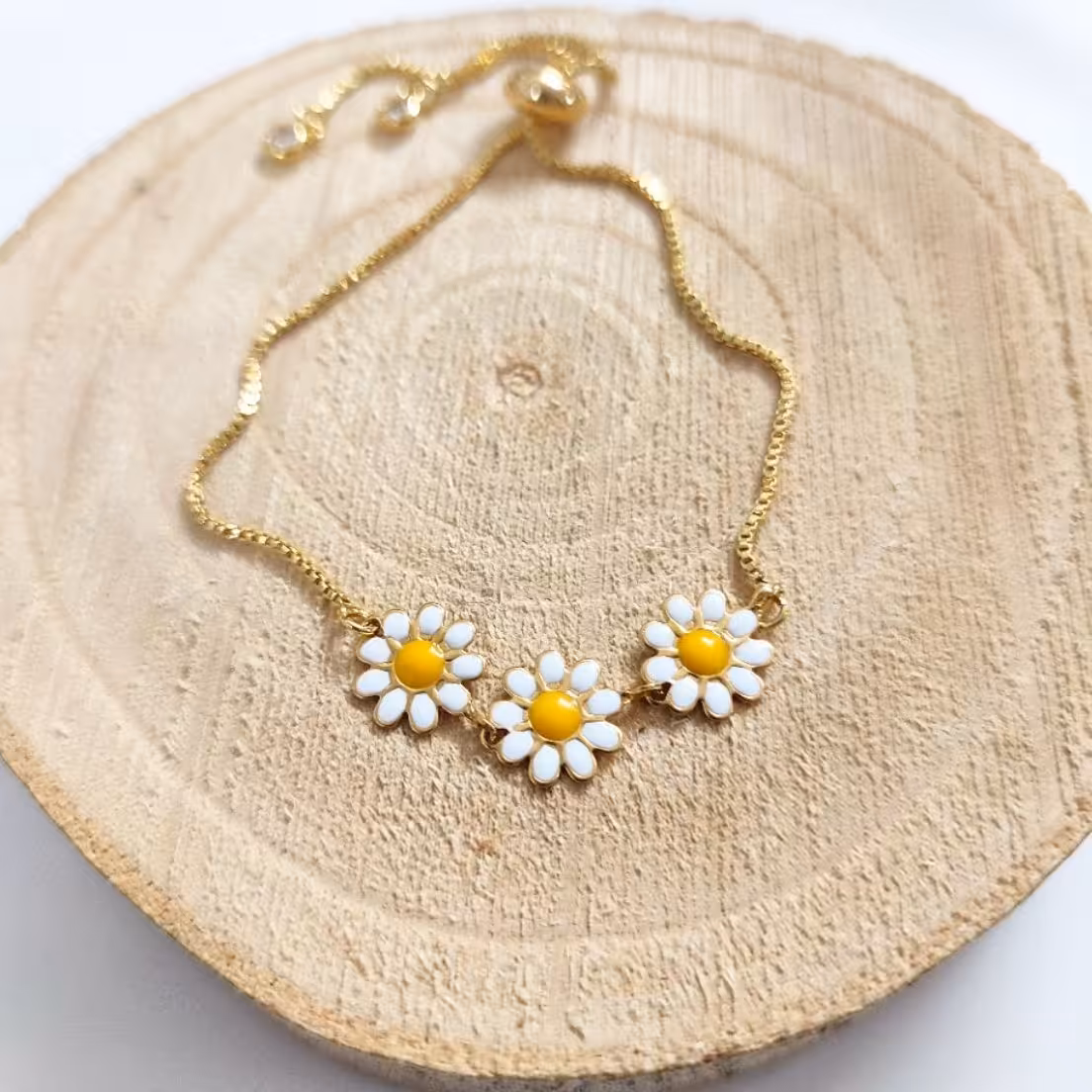 دستبند بابونه استیل