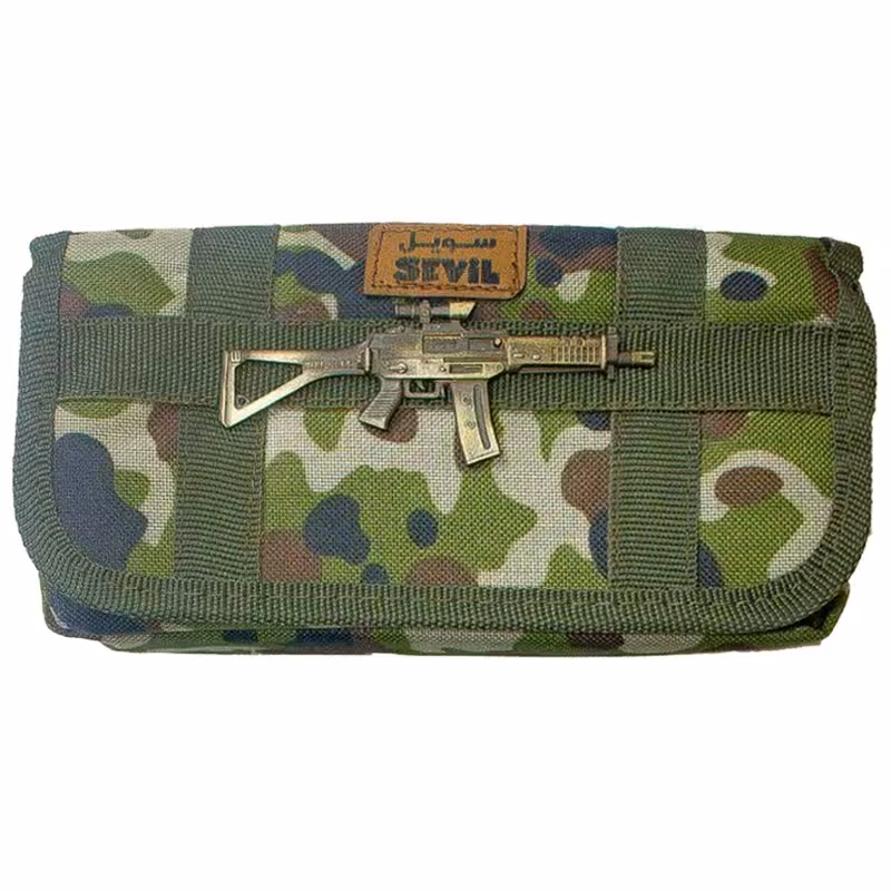 خرید جامدادی پسرانه طرح ارتشی سه زیپ سویل کد 3015