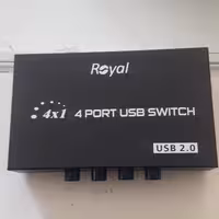 دیتا سوییچ USB چهار پورت مدل رویال کد 593