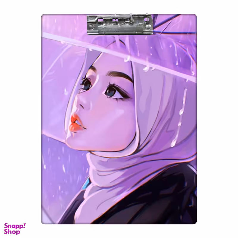 تخته شاسی طرح دخترانه با حجاب کد 8857788  سایز A4