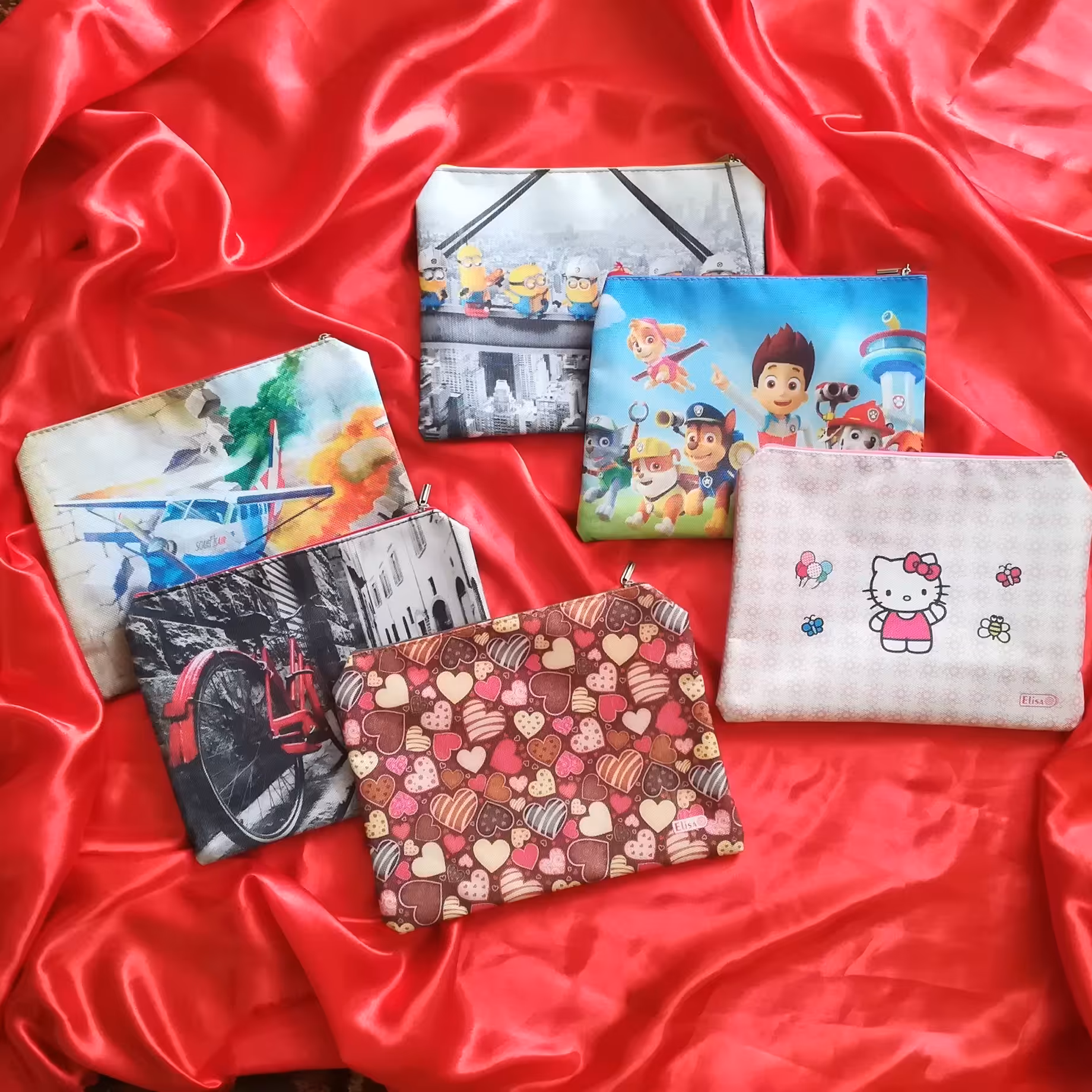 جامدادی و کیف برزنتی زیپ دار سایز ب5