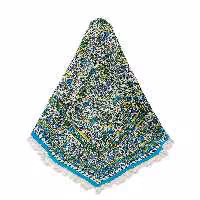 سفره قلمکاری چاپ دست طرح گل و مرغ پرکار