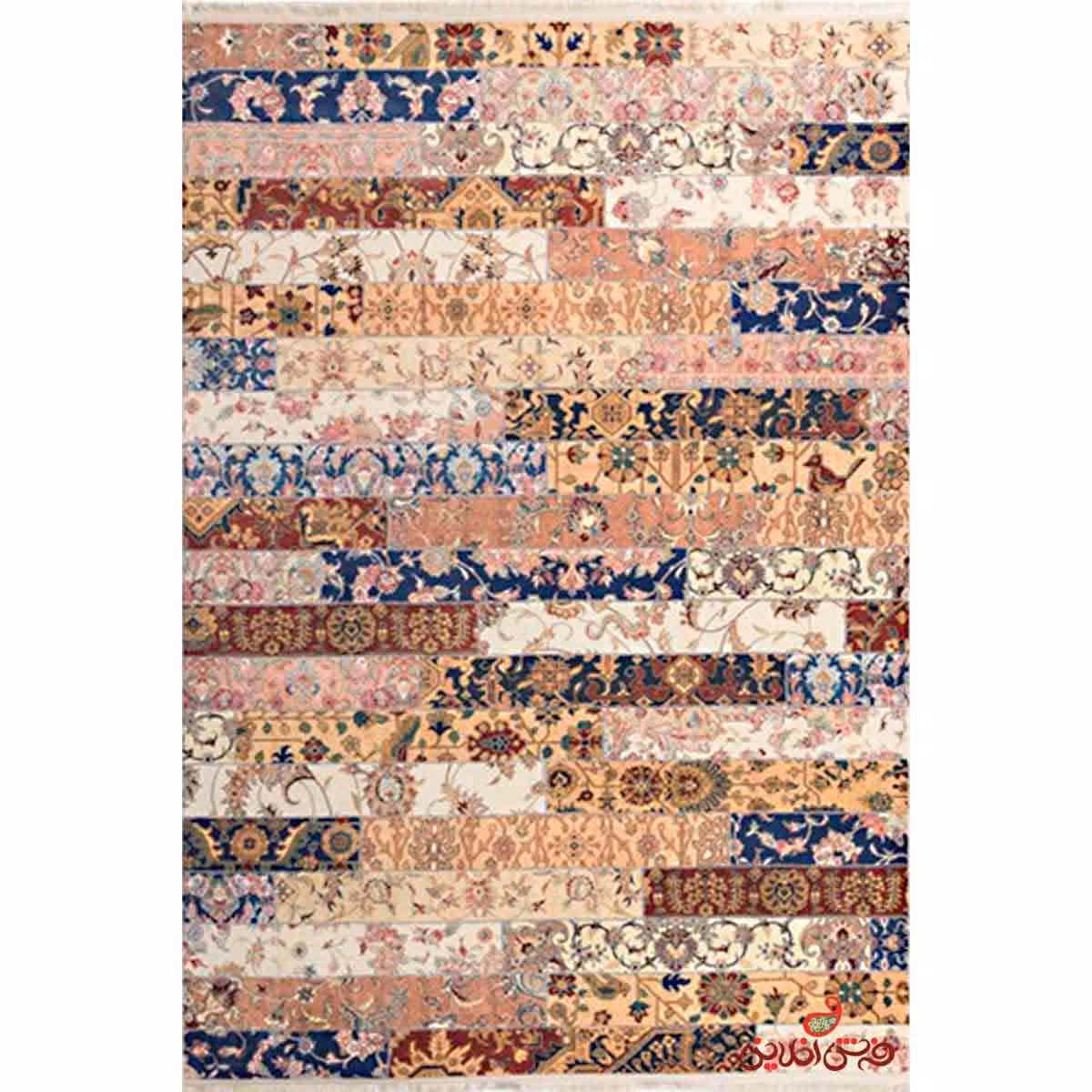 فرش ماشینی کلاریس کلکسیون چهل تیکه کد 100503