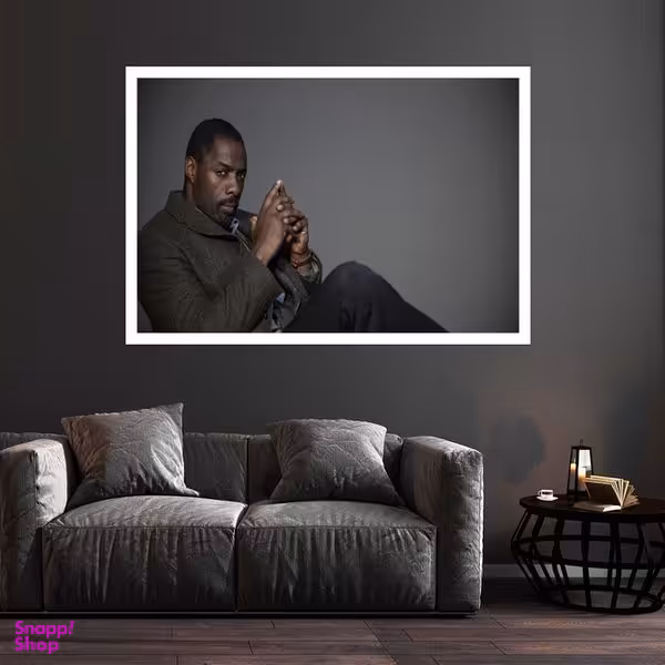 تابلو بکلیت طرح مشاهیر سینمای جهان ادریس البا مدل قاب شاسی W-S10052