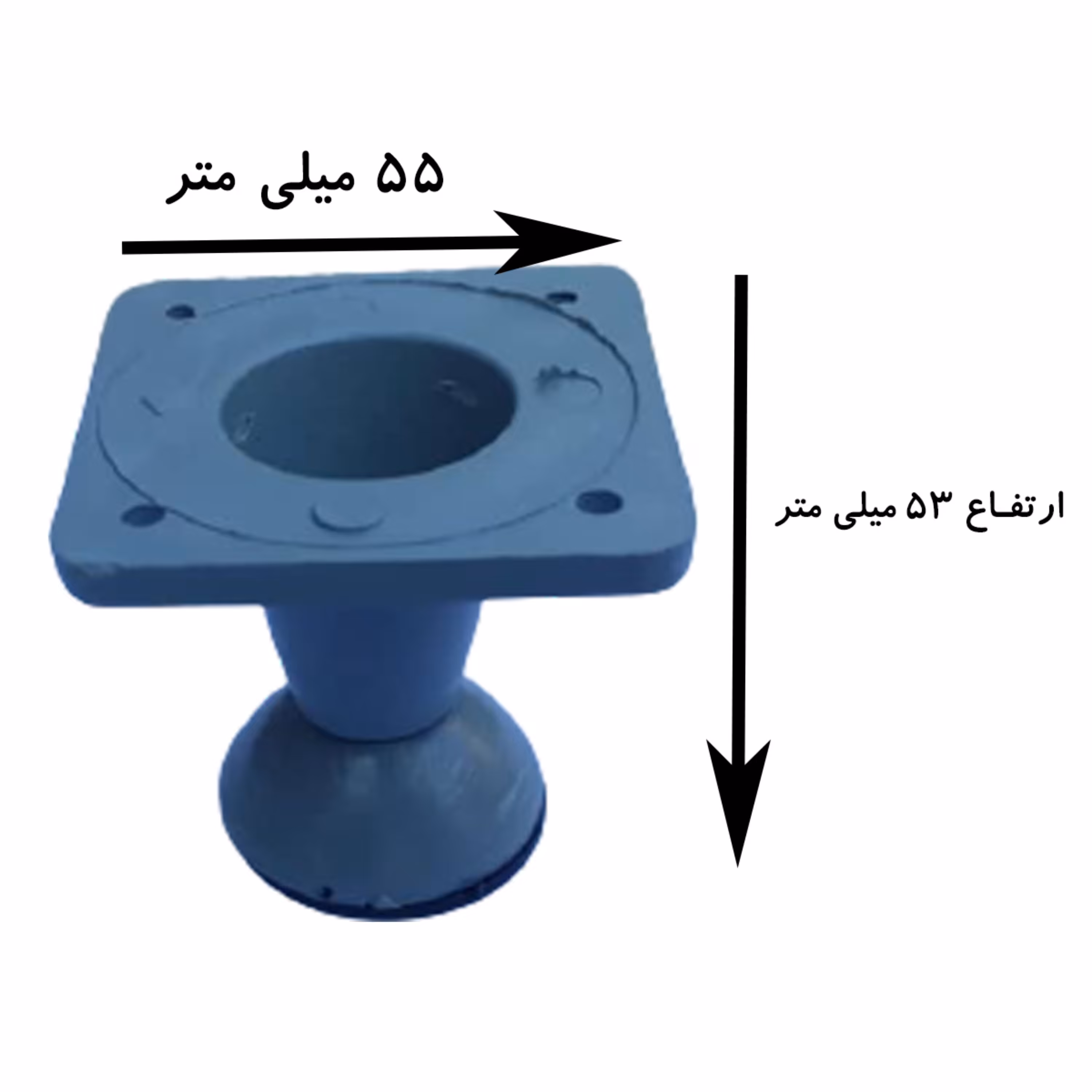 پایه میز و جلو مبل سایز 5.5 سانتیمتر با بسته 4 عددی