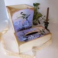 سطل و جادستمالی چوبی 