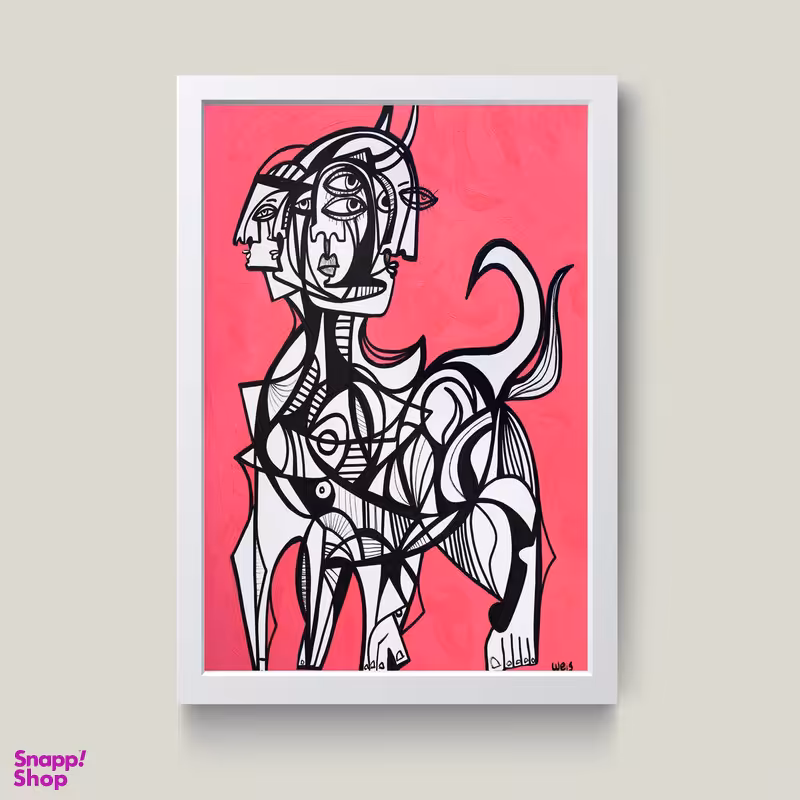 تابلو مدل دکوراتیو چهره در چهره کد G11-46