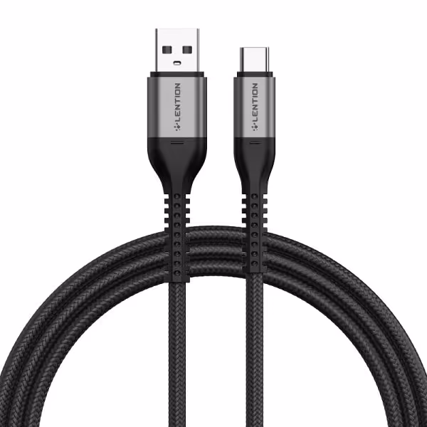 کابل شارژ و دیتا LENTION USB-A سریNON-SLIP مدل ACT-27W