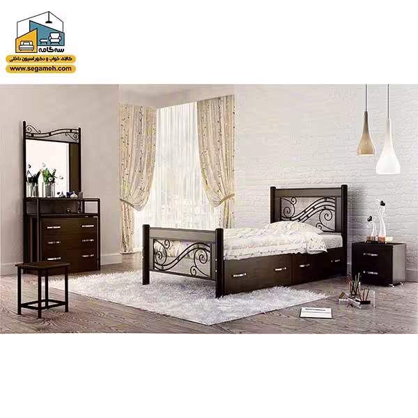 سرویس خواب یک نفره مدل ملودیکا کد BTS822 - فروشگاه سه گامه