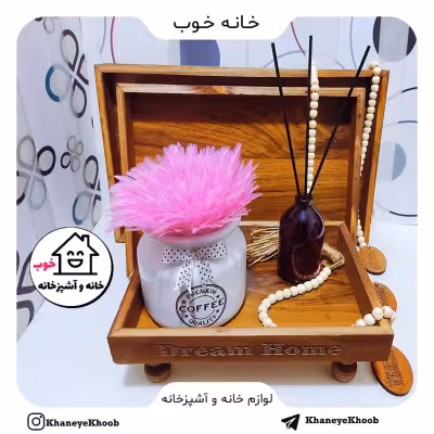 رایزر چوبی پایه خراطی سایز کوچک