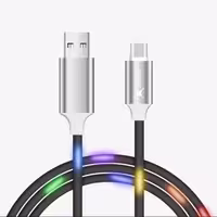 کابل تبدیل USB به USB-C اکسپلور مدل XP-LEDC طول 1 متر دارای رقص نور
