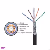 کابل شبکه CAT6 SFTP کی نت (K-net) مدل PVC طول 305 متر