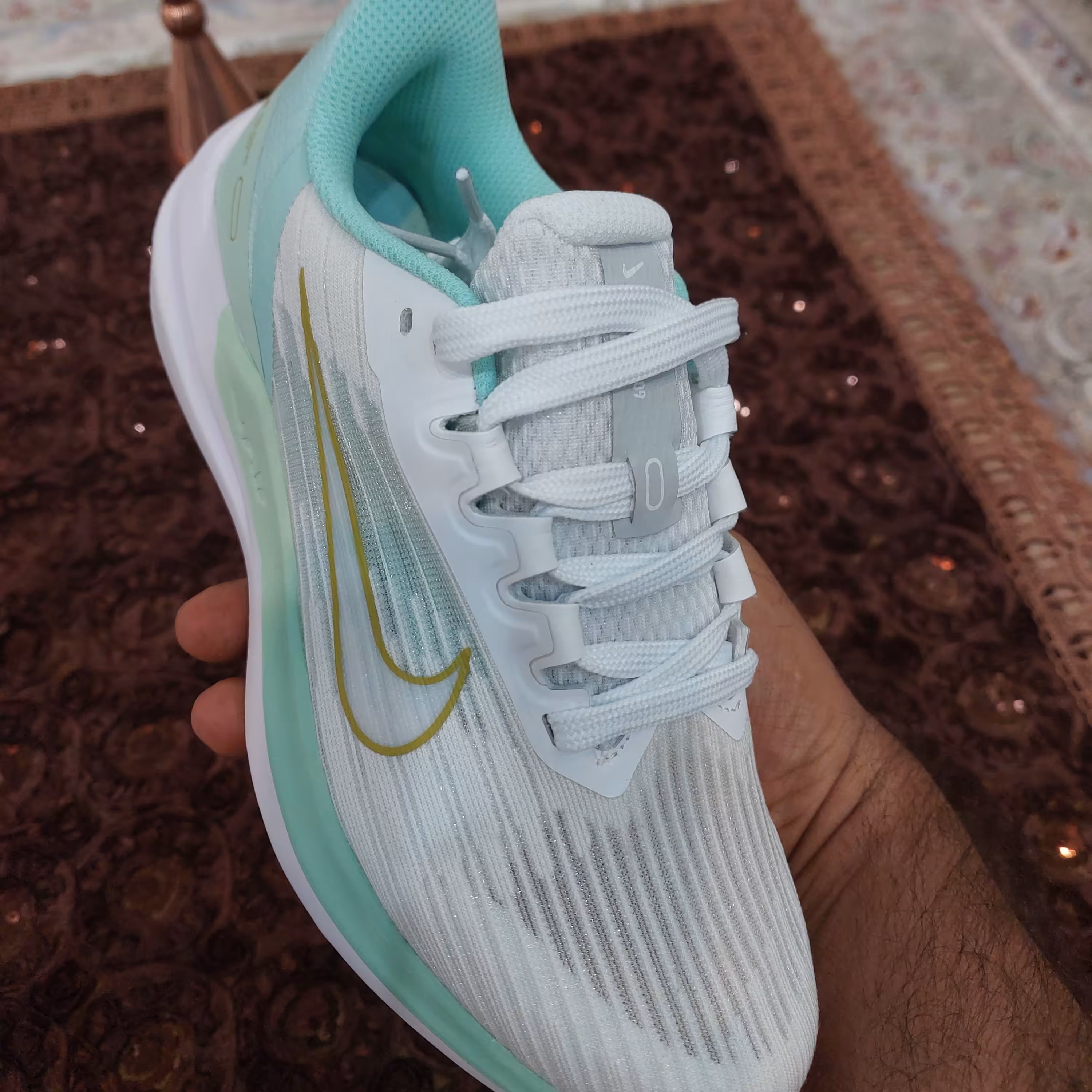 کفش رانینگ و پیاده روی نایک زوم مستر کوالیتی ویتنامی  سبزبانوان nike air zoom  وینفلو 