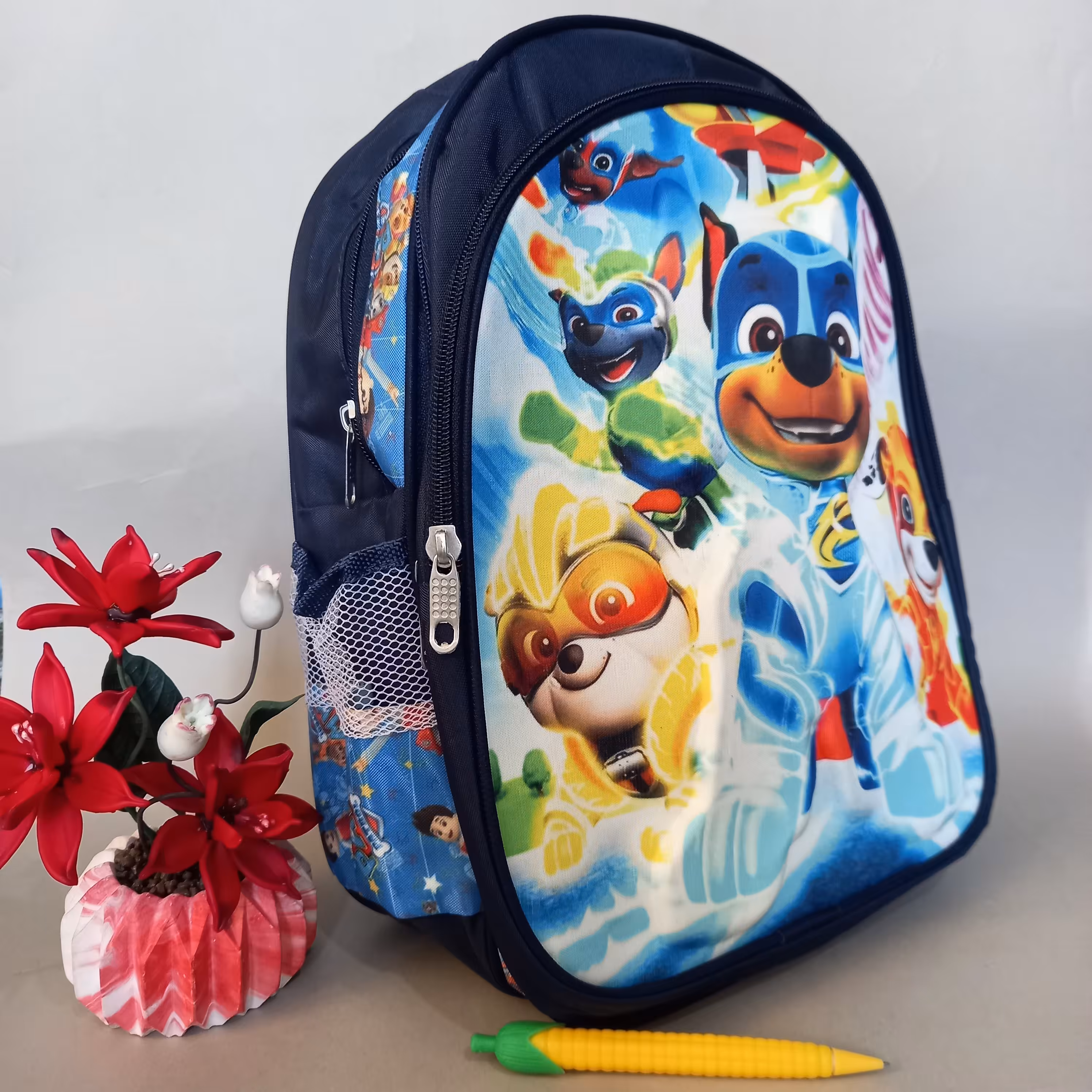 کوله مدرسه پسرانه سه زیپ طرح سگ های نگهبان (ارسال رایگان) 