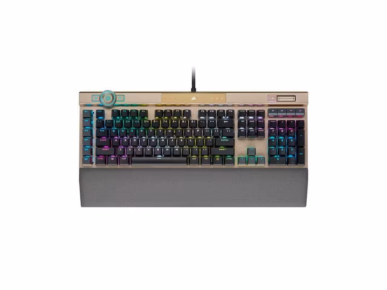 خرید کیبورد گیمینگ کورسیر CORSAIR K100 RGB SE Midnight Gold Edition با بهترین قیمت