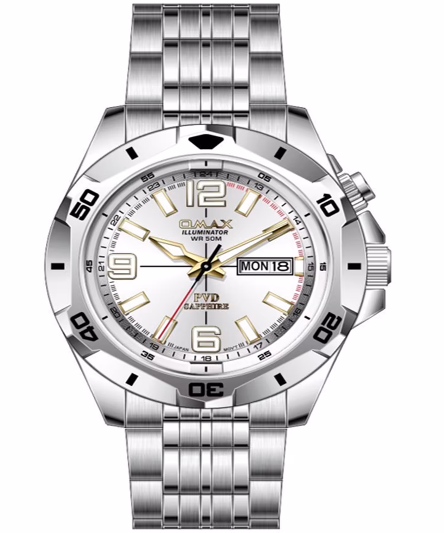 ساعت مچی مردانه اوماکس ، زیرمجموعه یونیورسال ، کد CSL003I028