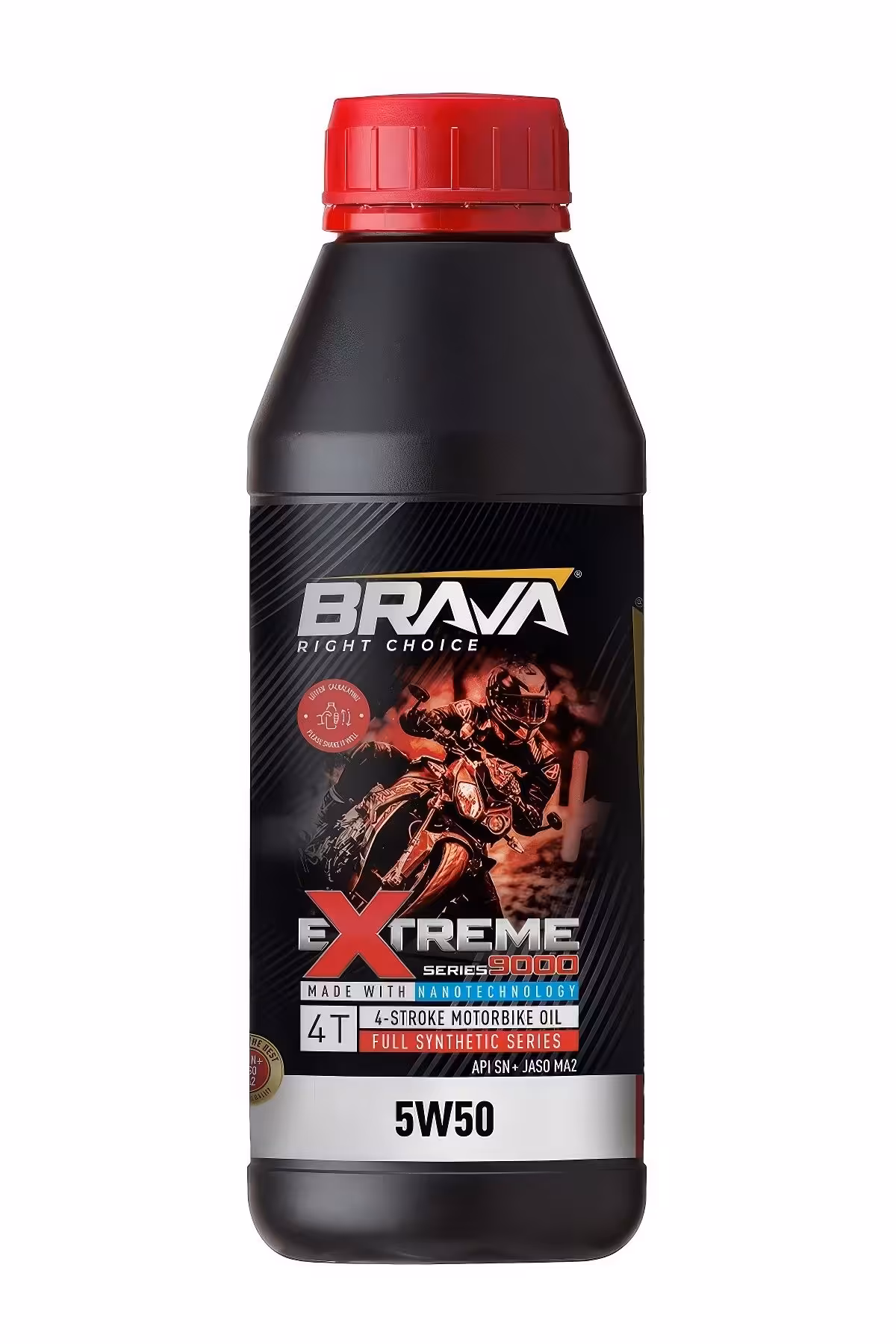 روغن و مکمل موتور EXTREME 9000 4T 5W50 500 میل Brava