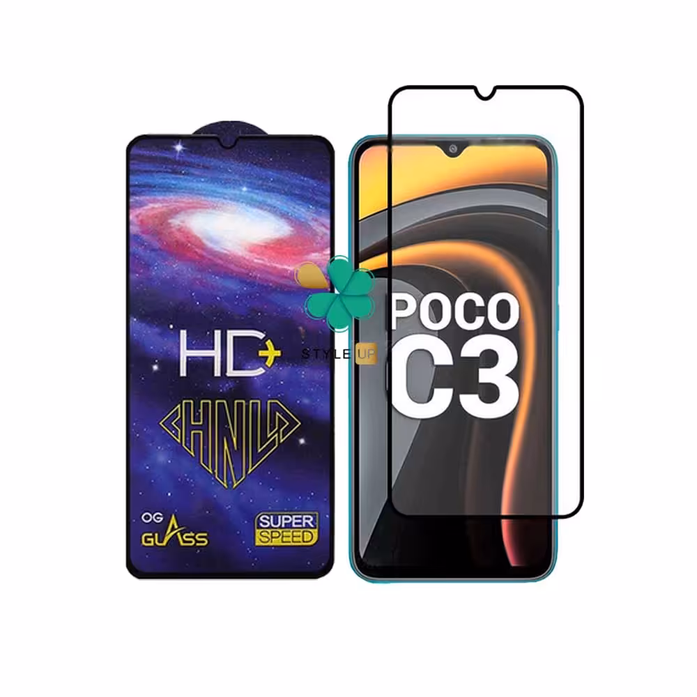 گلس فول گوشی شیائومی Xiaomi Poco C3 مدل HD Plus