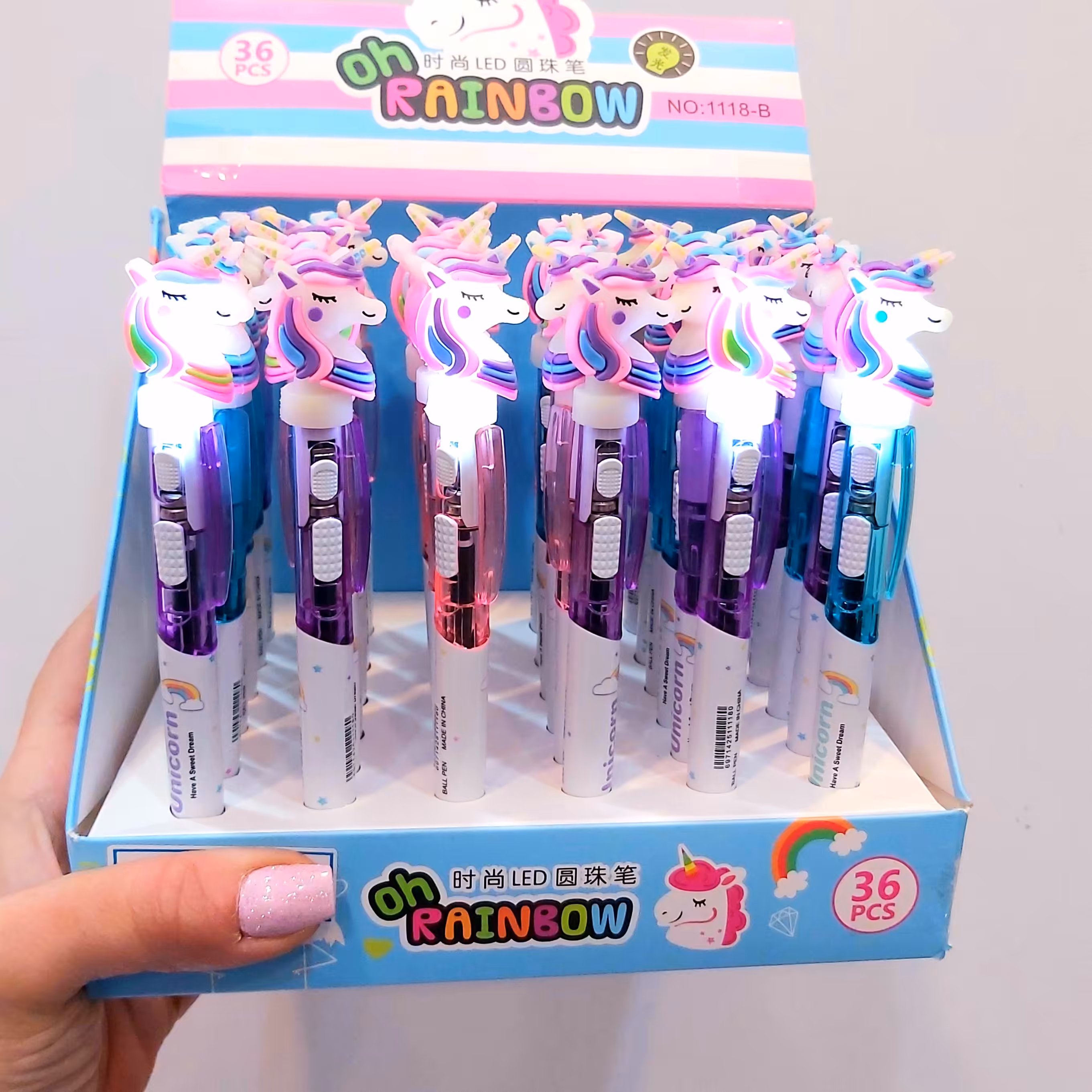 خودکار فشاری چراغدار  یونیکورن