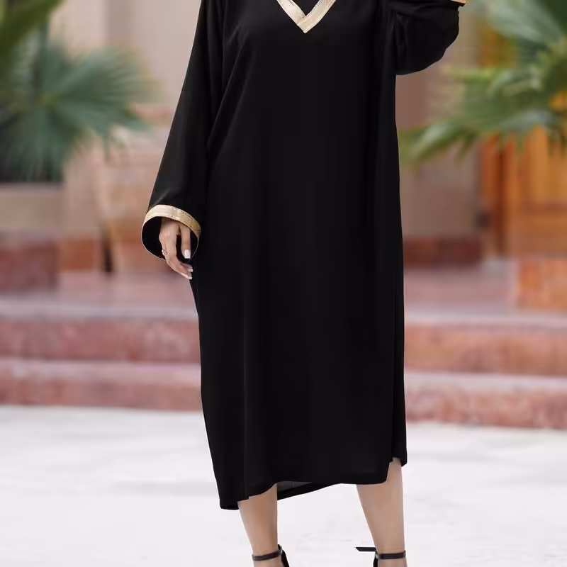 مدل مینا خرجکار خنس کرپ حریر درجه یک فری سایز 36 تا 46 قد 117