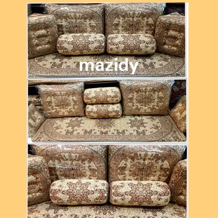 سرویس شاه نشین مدل 5تکه (پشتی2عدد،مثلثی2عدد،تشک فوم5سانت 1عدد) 