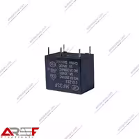 رله کتابی HONGFA مدل HF33F_012_ZS3 دارای 12 ولت 10 آمپر 5 پایه - فروشگاه عارف الکترونیک