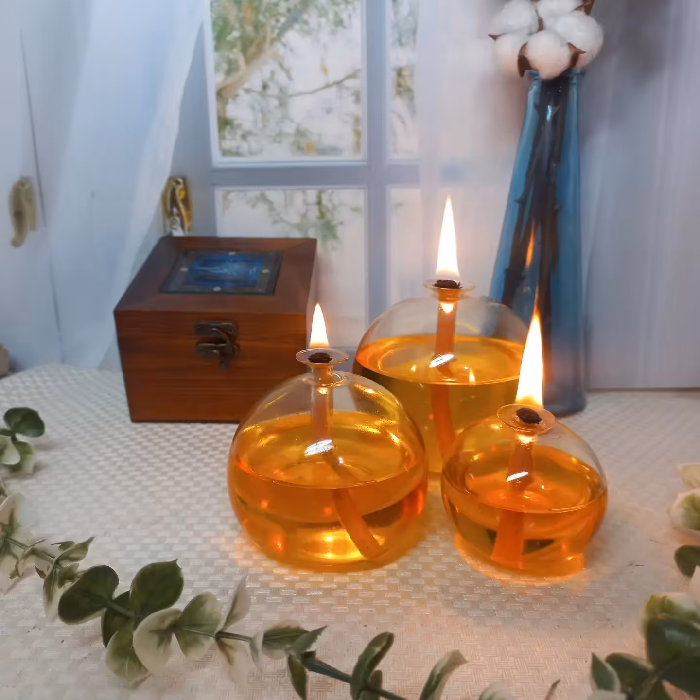 شمع گوی پیرکس 