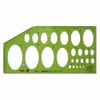 شابلون بیضی مقیاس 1/100 برند فابل