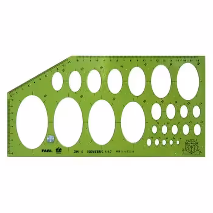 شابلون بیضی مقیاس 1/100 برند فابل