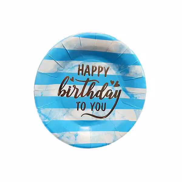 پیش دستی تم تولد آبی راه راه