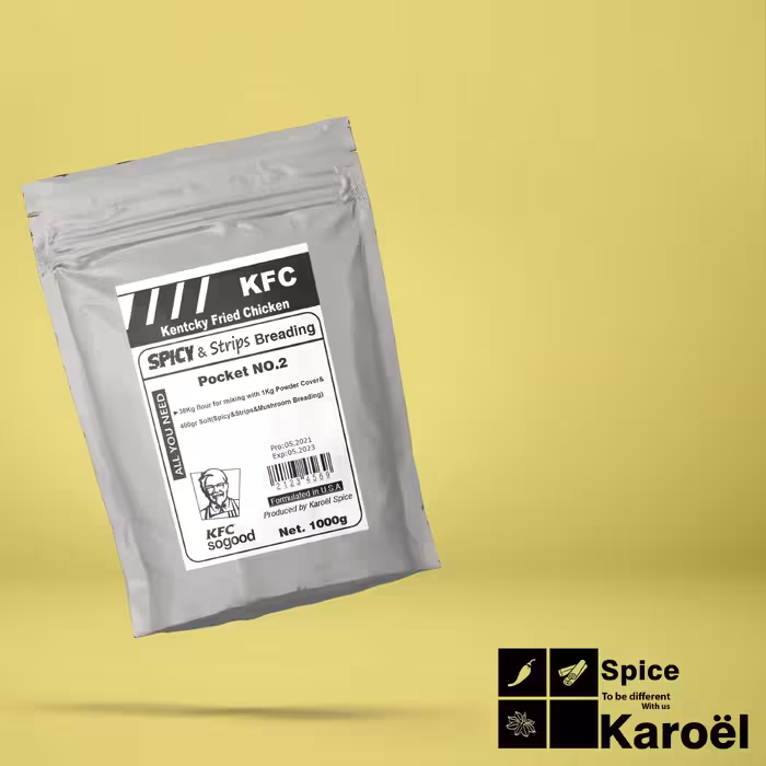 بردینگ(روکش)1000گرم اسپایسی استریپس قارچKFC