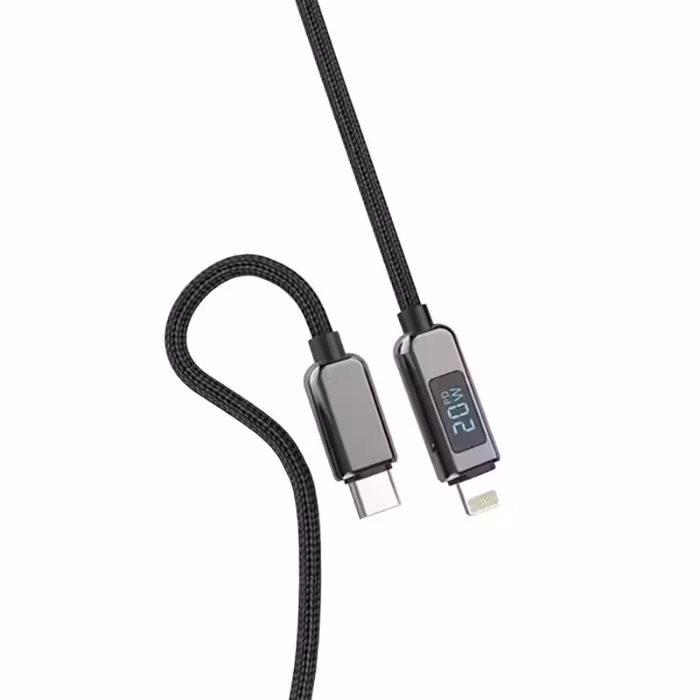 کابل کنفی تبدیل تایپ سی به آیفونی برند ارلدام- مدل EC-146i- یک متری- مشکی