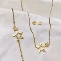 سرویس ظریف طرح ستاره زنانه دخترانه استیل