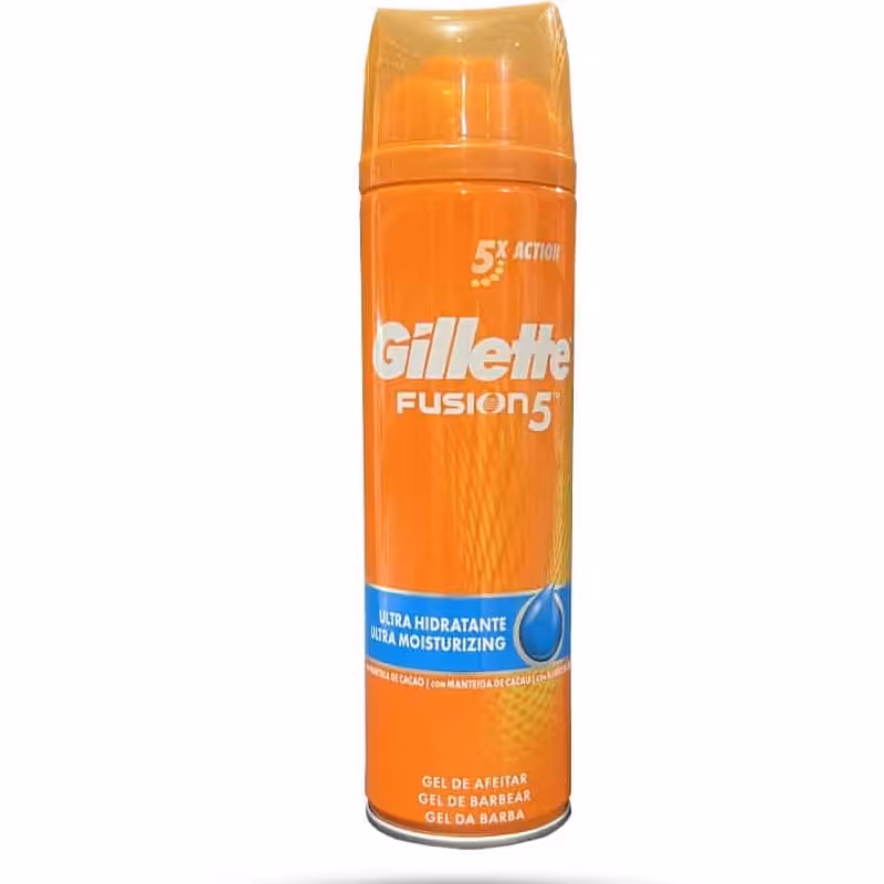 ژل اصلاح مرطوب کننده ژیلت مدل Ultra Moisturizing حاوی کره کاکائو 200 میل