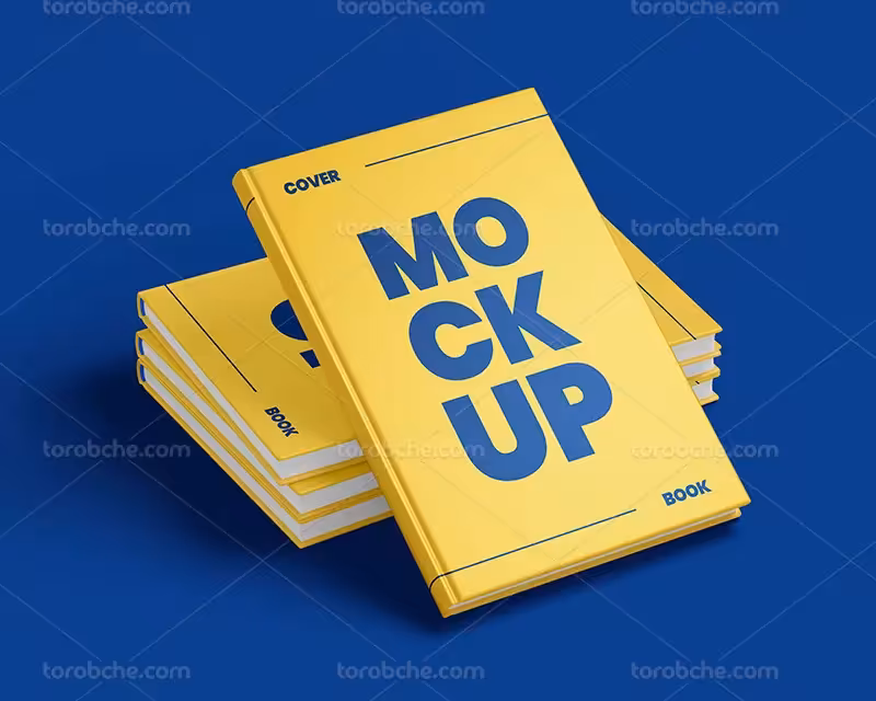 طرح موکاپ PSD جلد کتاب | گرافیک با طعم تربچه