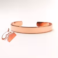 دستبند ساده مسی