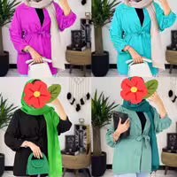 مانتو تابستانه الیکا ابروبادی اعلا با رنگبندی