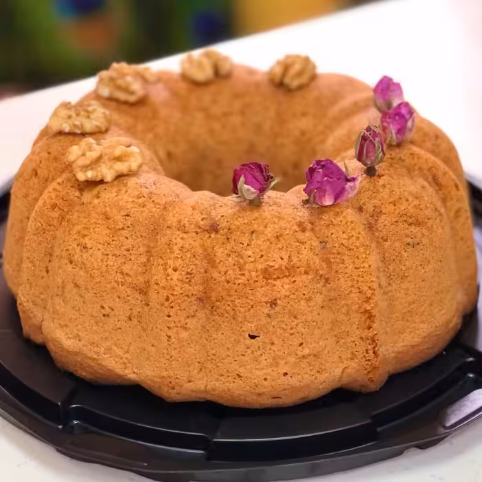 کیک سیب دارچین گردو 