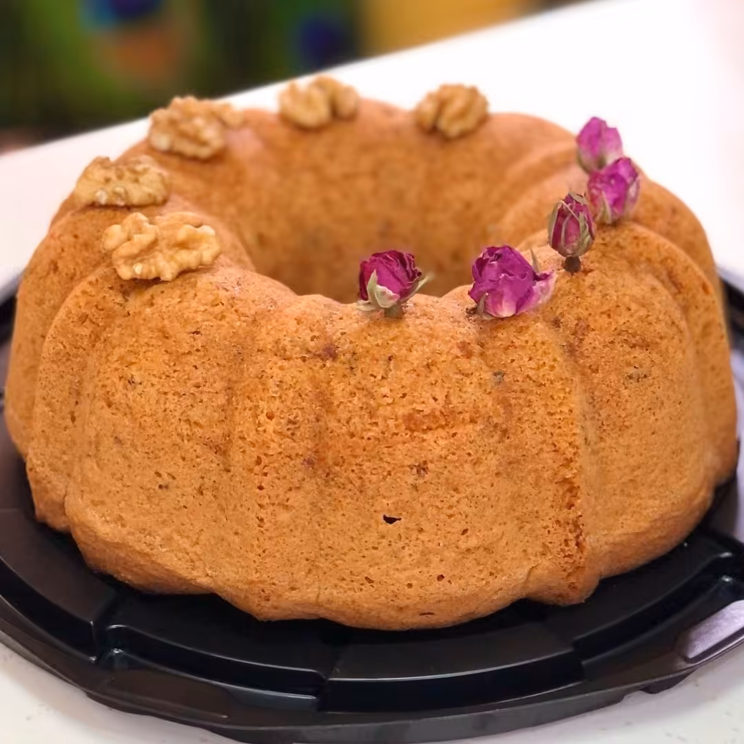 کیک سیب دارچین گردو 