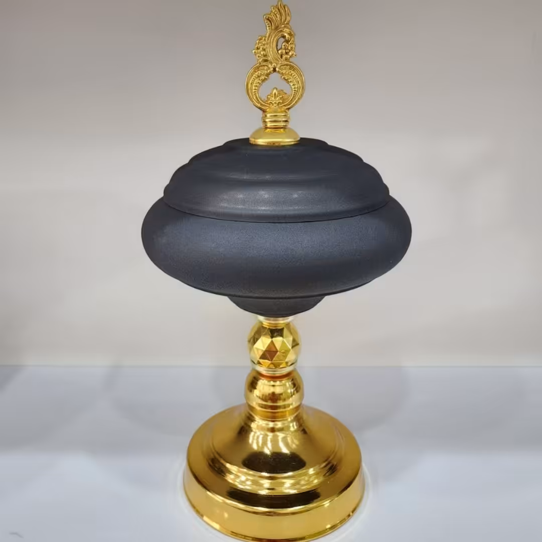 شکلات خوری فلزی مشکی طلایی به همراه ارسال رایگان 