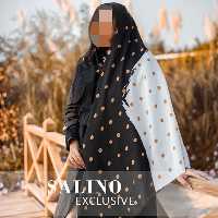 روسری نخی چهار فصل دور دست دوز قواره 140برند سالینو کد4985