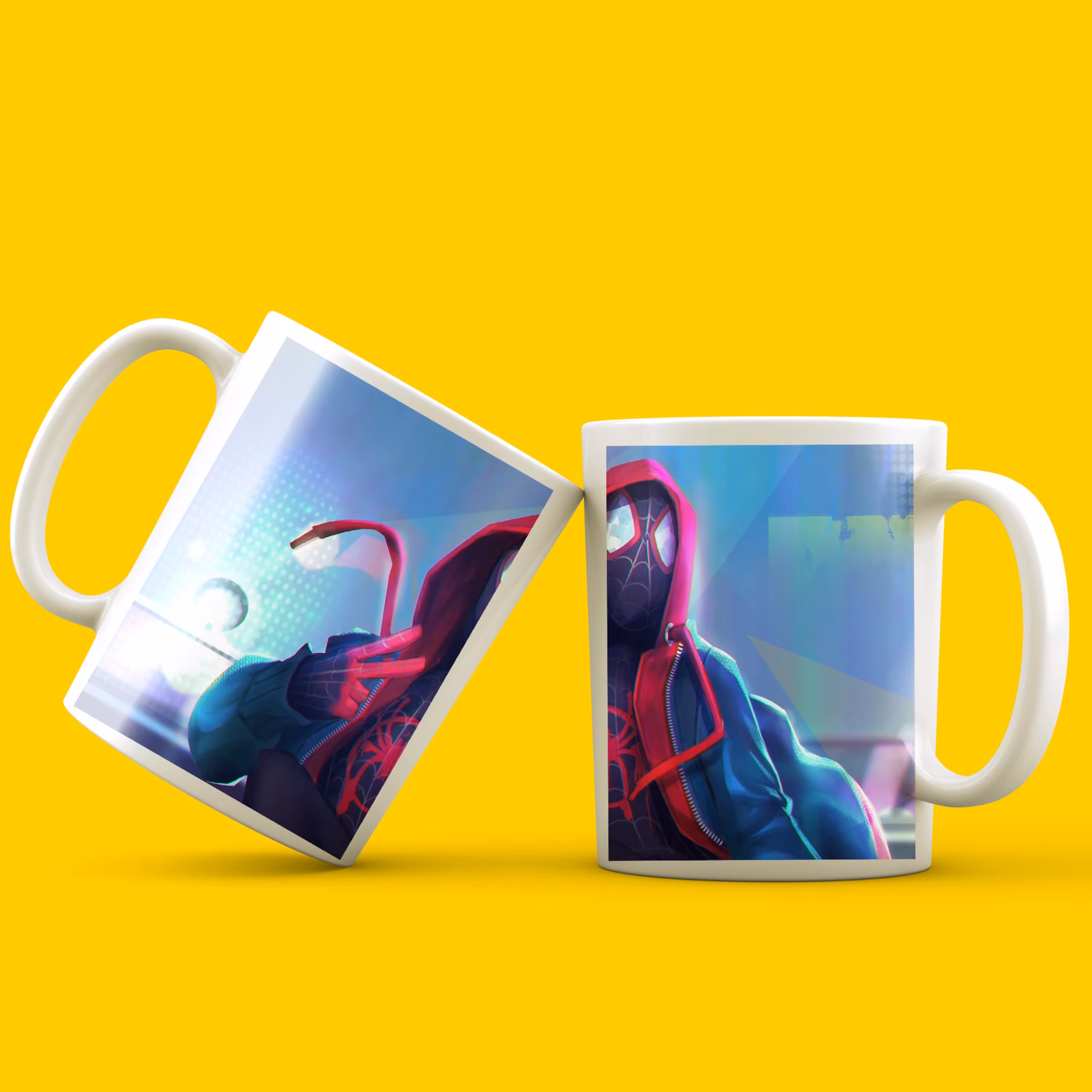 ماگ سرامیکی سفید طرح مرد عنکبوتی ( Spider-Man ) کد 01