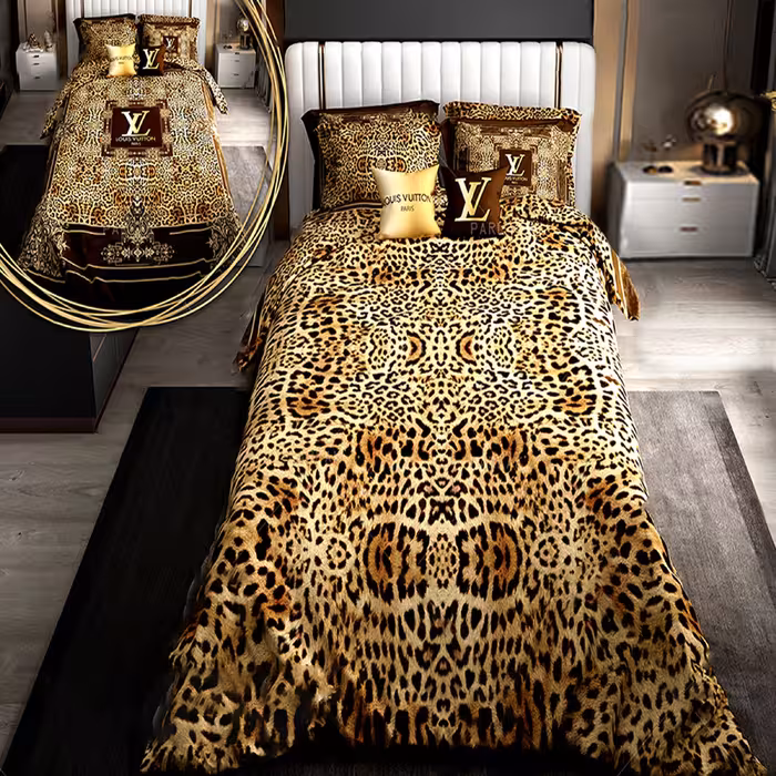 سرویس خواب پارلاک کد  115 دو رو طرح دار  یک نفره 5 تکه