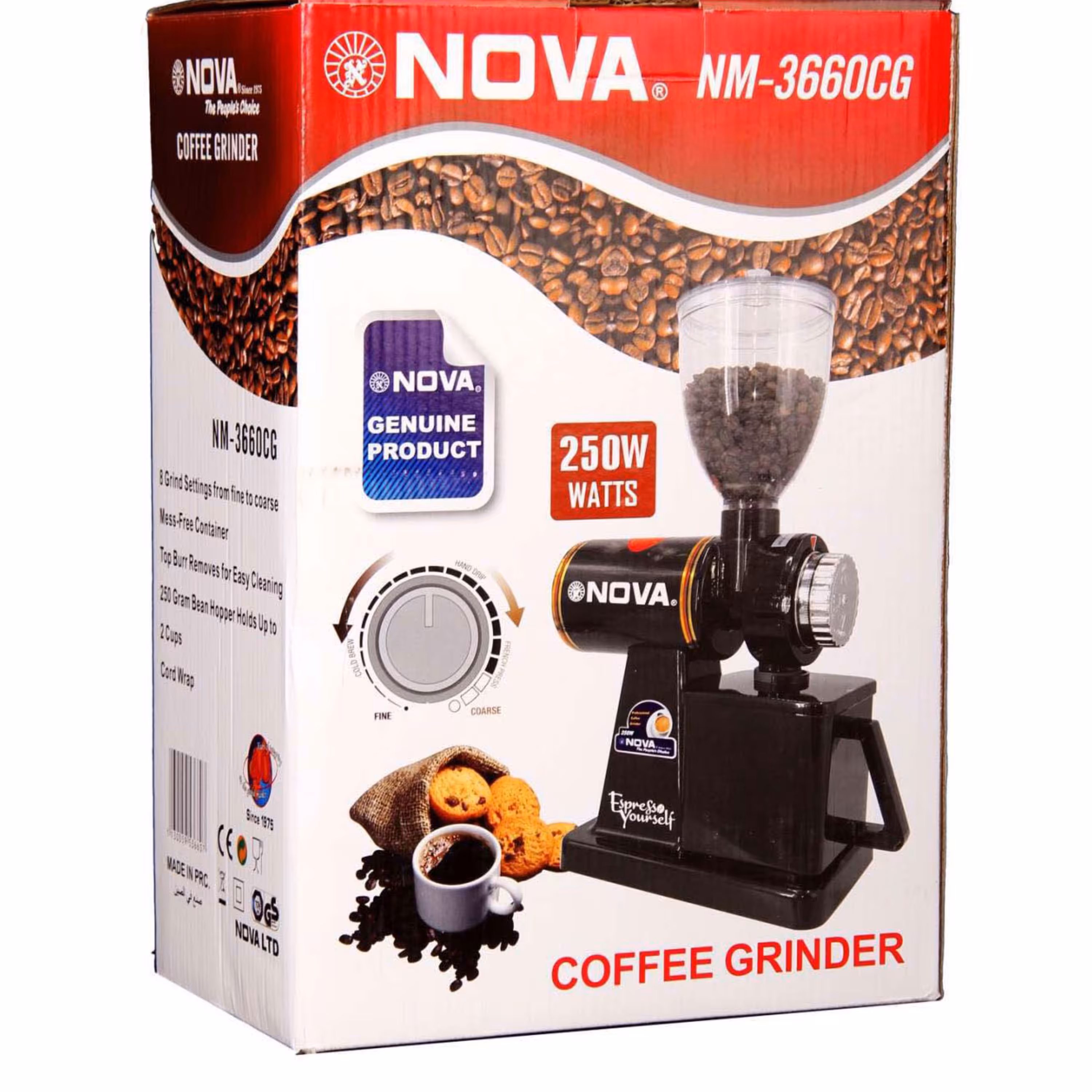 آسیاب قهوه نوا مدل NM-3660CG