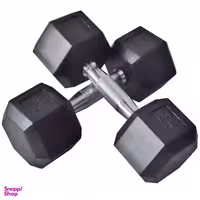 دمبل بدنسازی شش ضلعی 7.5 کیلوگرمی بسته 2 عددی