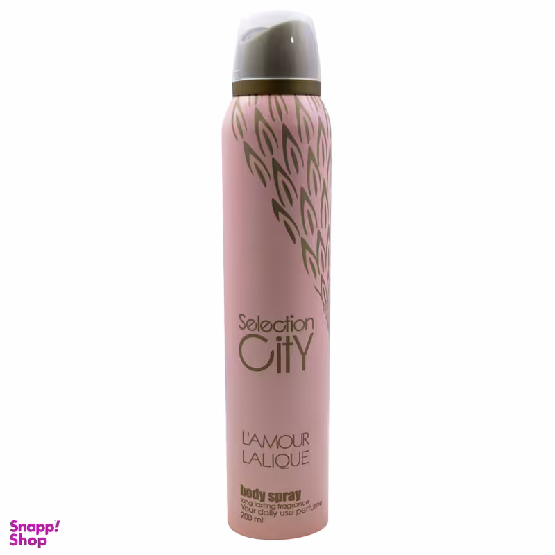 اسپری بدن زنانه سلکشن سیتی مدل lamour Lalique حجم 200 میلی لیتر