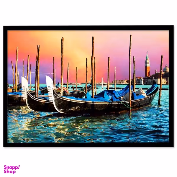 تابلو نوری بکلیت طرح دریا و قایق مدل B-S404