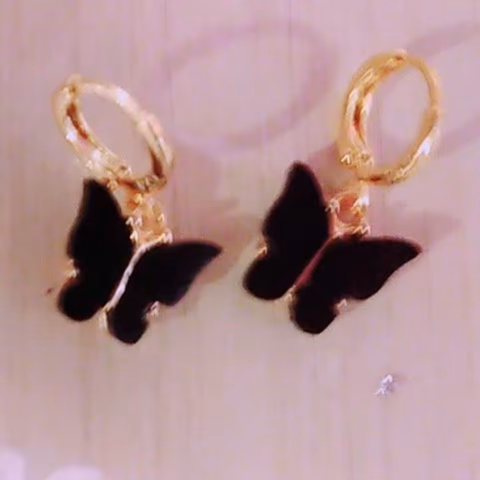 گوشواره حلقه ای پروانه